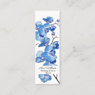 Elegant floral art illustration mini Business Card