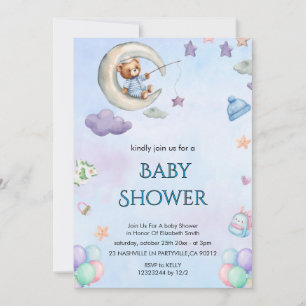 Elegant Floral Baby Shower Invitation