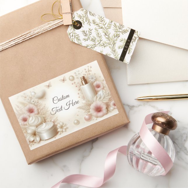 Elegant Floral Beauty Cosmetic Professional Sticker (Gifting)