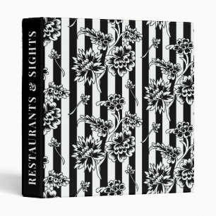 Elegant Floral Bed and Breakfast Guest Book Guide Binder