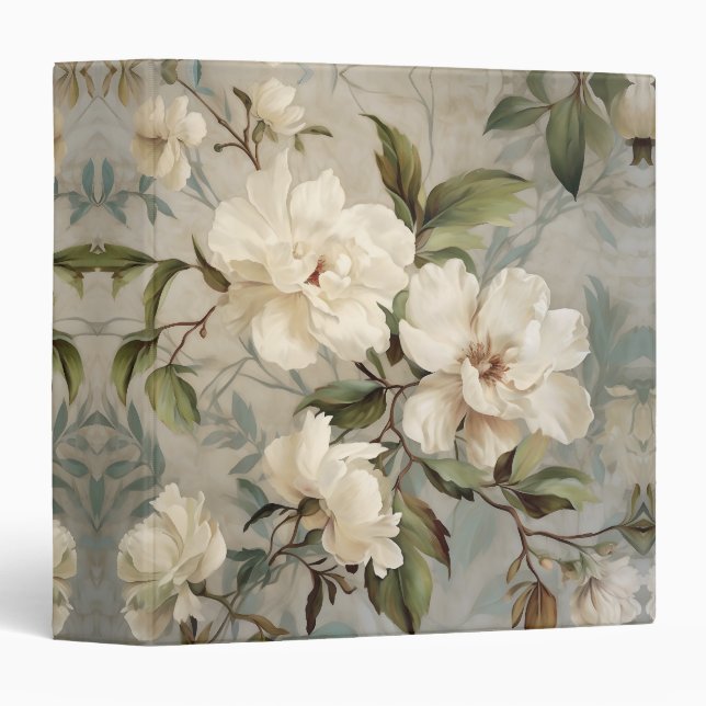Elegant Floral  Binder (Front/Spine)