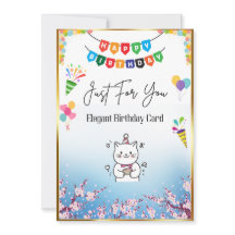 Elegant Floral Birthday Card for Her.