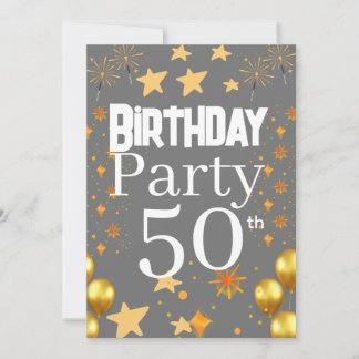 Elegant Floral Birthday Greeting Invitation