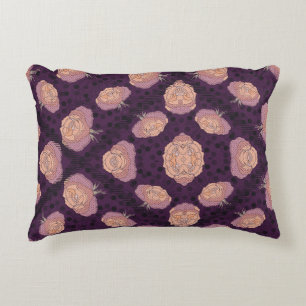 Elegant Floral Blanket – Cozy Botanical Throw Accent Pillow