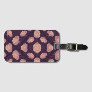 Elegant Floral Blanket – Cozy Botanical Throw Luggage Tag