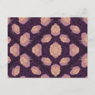 Elegant Floral Blanket – Cozy Botanical Throw  Postcard
