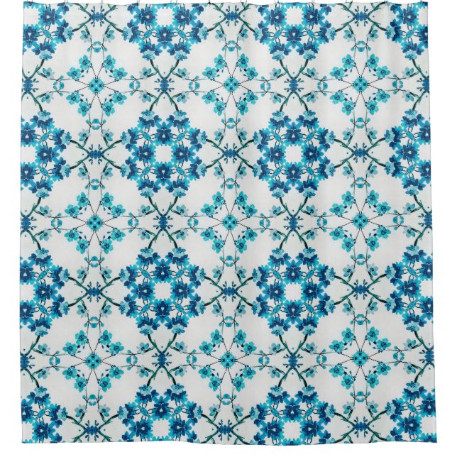 Elegant Floral Blue  (Front)