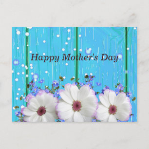 Elegant,Floral,Blue,Baubles,Paper Lace Postcard