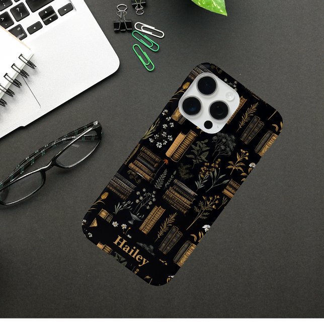 Elegant Floral & Book Design - A Readers Haven Case-Mate iPhone Case (Creator Uploaded)