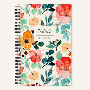 Elegant Floral Book Lover Reading Journal