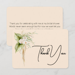 Elegant Floral Border Paper Label Name Tag Thank You Card