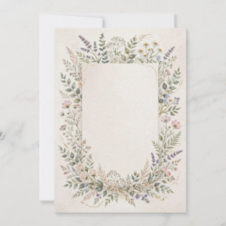 Elegant Floral Botanical Birthday Invitation