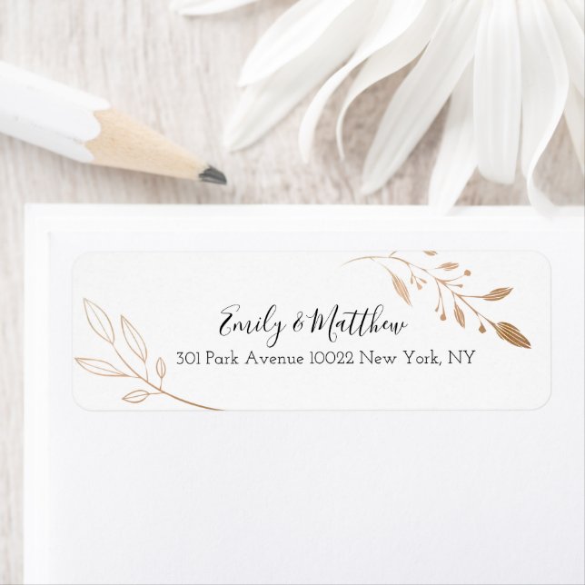 Elegant Floral Botaniqe Gold Foil Wedding (Insitu)