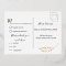 Elegant Floral Botaniqe Gold Foil Wedding RSVP