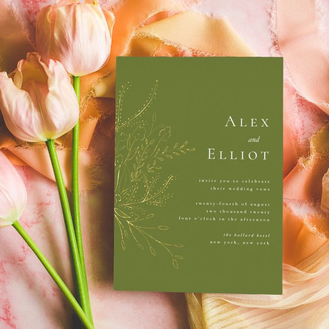 Elegant Floral Bouquet Green Wedding (Creator Uploaded)