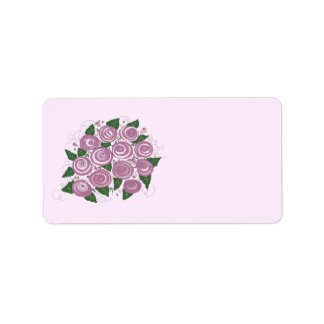 Elegant Floral Bouquet Label