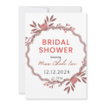 Elegant Floral Bridal Shower invitation
