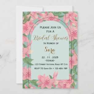 Elegant Floral Bridal Shower Invitation
