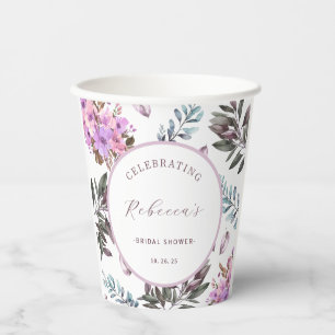 Elegant Floral Bridal Shower Paper cup