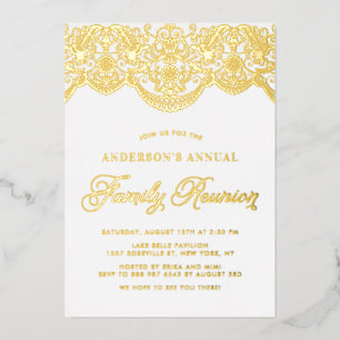 Elegant Floral Brocade Lace Family Reunion