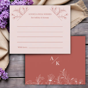 Elegant Floral Budget Advice Card