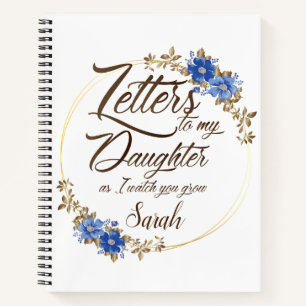 Elegant Floral chic Letters design Notebook