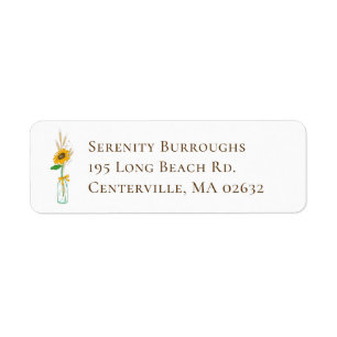 Elegant Floral Country Wedding Yellow Sunflowers