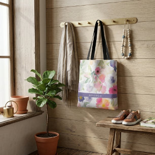 Elegant Floral Cute Trendy Chic Stylish Tote Bag