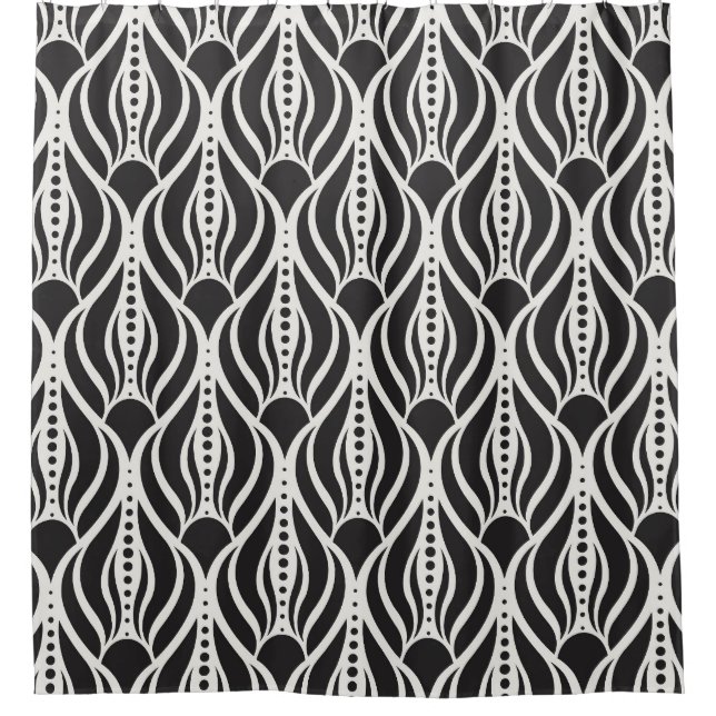 Elegant floral damask, art nouveau seamless patter (Front)