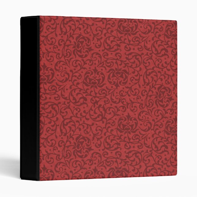 Elegant Floral Damask Inspired by William Morris Binder (Front/Spine)
