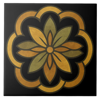 Elegant Floral Decor Tile