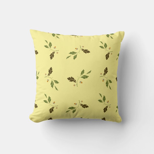 Elegant Floral Decorative Pillow (Front)
