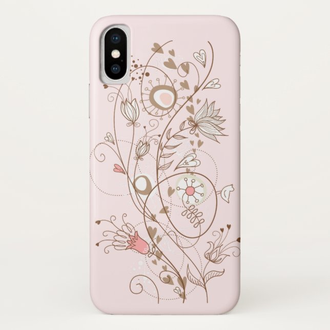 Elegant Floral Design Case-Mate iPhone Case (Back)