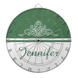 Elegant floral design dartboard