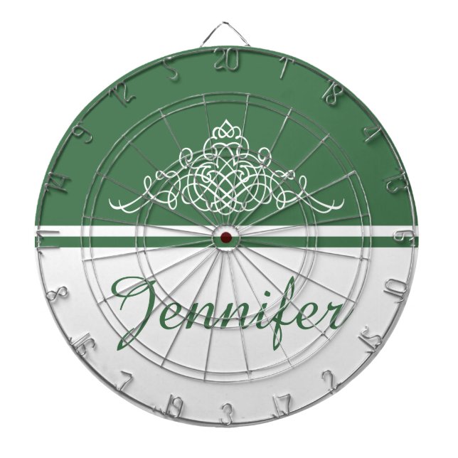 Elegant floral design dartboard (Front)
