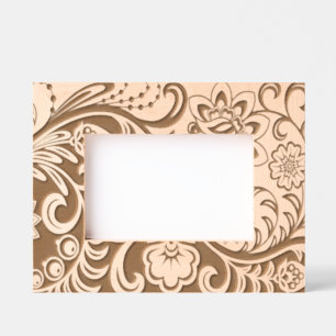 Elegant Floral Design Etched Frames