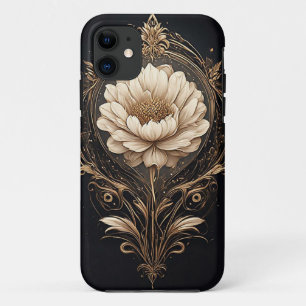 Elegant Floral Design Featuring Ornate Patterns iPhone 11 Case