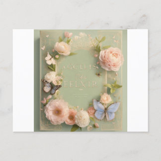 Elegant floral design Invitation Postcard