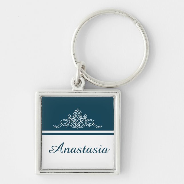Elegant floral design keychain (Front)