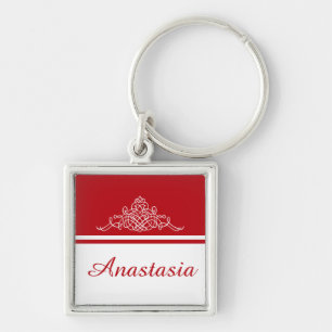 Elegant floral design keychain