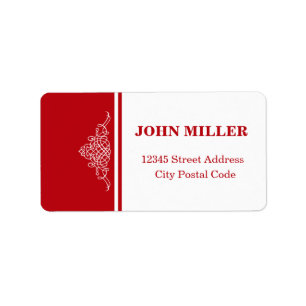 Elegant floral design label