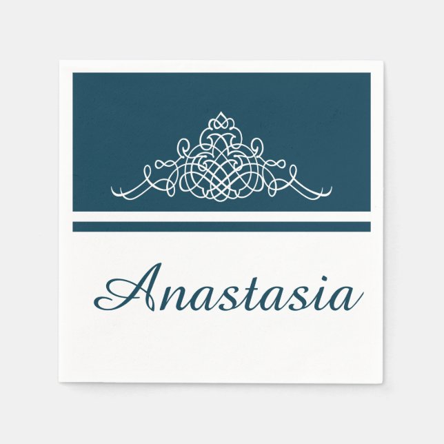 Elegant floral design napkin (Front)