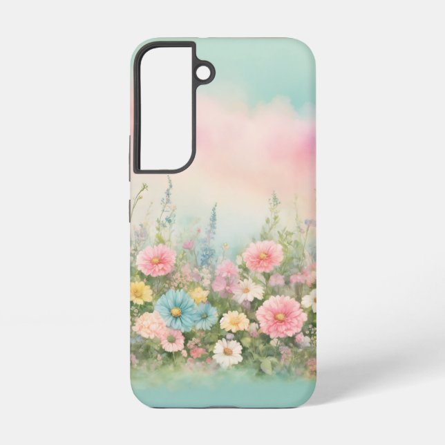 Elegant floral design  samsung galaxy s22 case (Back)