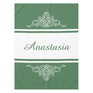 Elegant floral design tablecloth