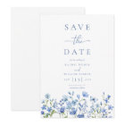 Elegant Floral Dusty Blue Wedding