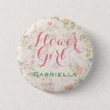 Elegant Floral Flower Girl Pin Reception | Shower