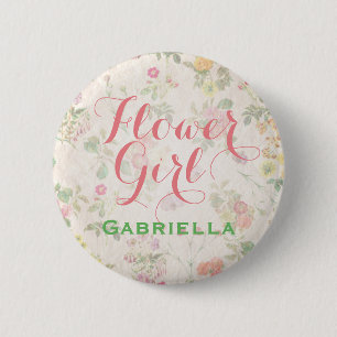 Elegant Floral Flower Girl Pin Reception   Shower