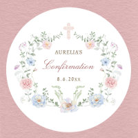 Elegant Floral Frame Confirmation