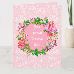Elegant Floral Frame: for Every Occasion Card