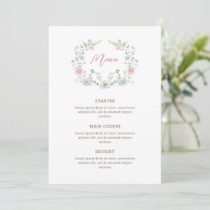 Elegant Floral Frame Menu